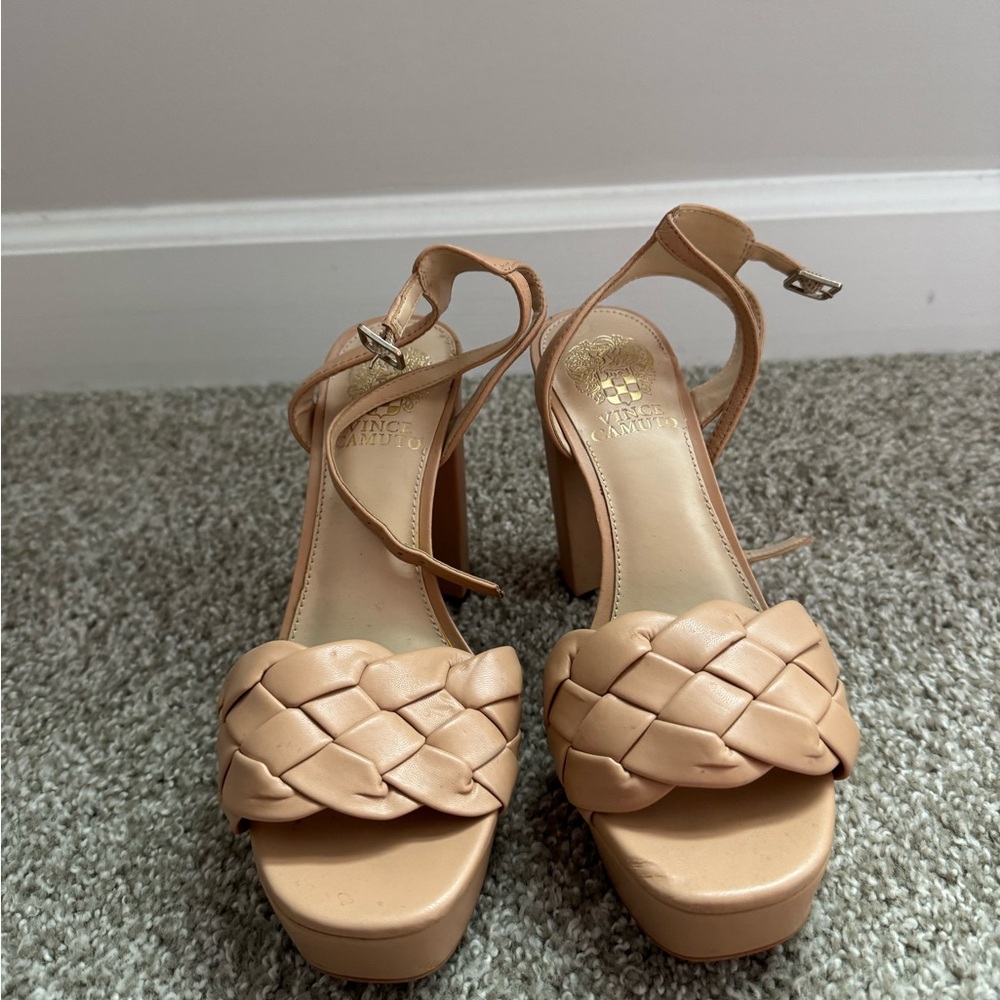 Vince Camuto Miranda Tan Braided Sandals